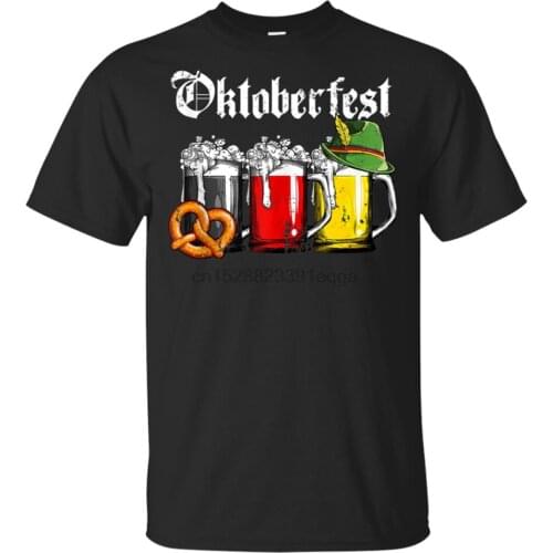 Oktoberfest German Flag Beer Mug Funny Men Women Drinking Shirt S 2Xl Summer Style Tee Shirt