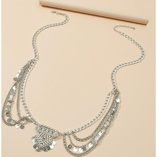 Bohemian Ethnic Sexy Beach Waist Chains for Women Metal Belly Chain Turkish Tribe Sequins Tassel Beaded Summer Body Jewelry