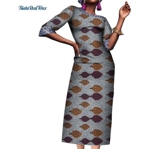 African Print Dresses for Women Bazin Riche Applique Draped Long Dresses Party Vestidos Traditional African Clothing WY8265