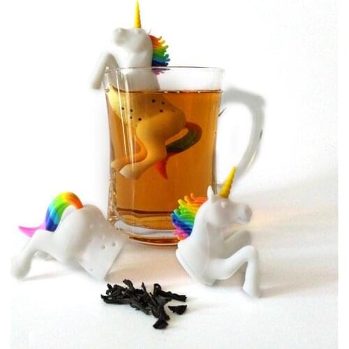 1PC Creative Food-Grade Horse Shape Silicone Tea Infuser Strainers Filter Loose Tea Bag Leaf Herbal Spice Filter Infuser