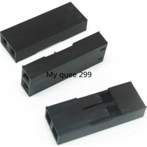 1000pcs/lot 2 Pin Dupont Shell /plug, jumper Wire Cable Dupont Housing Pin, Pitch:2.54MM/0.1inch MZSMDZ02