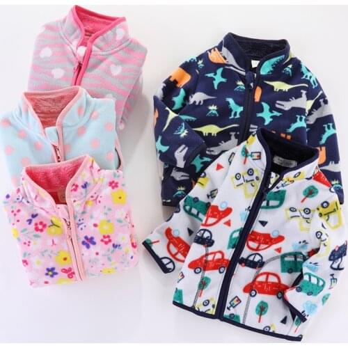 2021 Childrens Clothing Autumn Winter Coats For Girls Polar Fleece Boys' Thick Coat And Sweater 2-8 Year Wool Coat Girl Clothes