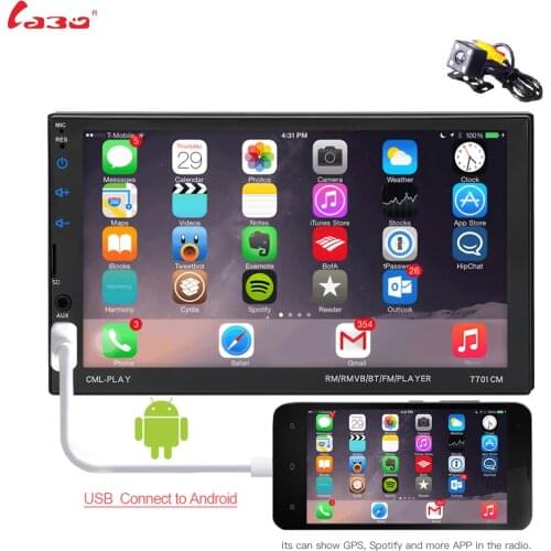 Mirror link Android 8.0 2 din car radio Autoradio 7'' Multimedia Player Bluetooth handsfree FM/SD/USB Rearview Camera Car Radio