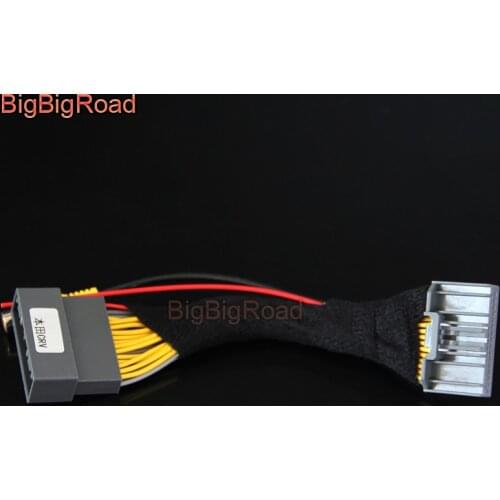 BigBigRoad Car Rear View Parking Backup Camera Adapter Connector Wire 32 pins For Honda CRV CR-V 2012 - 2017