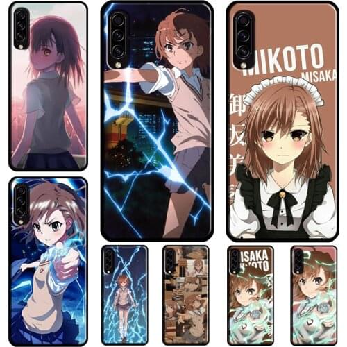 Misaka Mikoto Railgun Anime Case For Samsung A21S A72 A52 A42 A12 A50 A70 A32 A02S A40 A11 A41 A51 A71 A20e A01 Coque