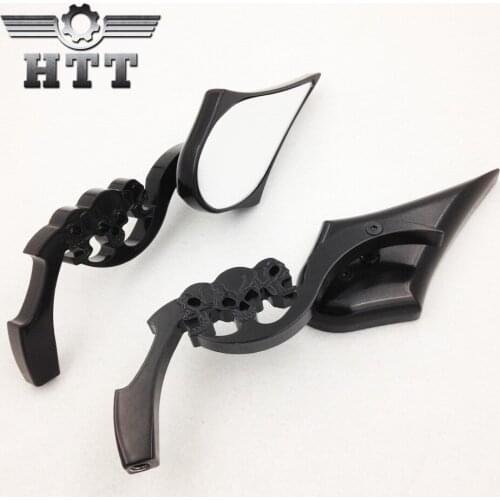 Aftermarket Black Custom Skull Blade Mirror fit for Suzuki GSXR 600 1992-2007/ 750 1991-2007HONDA CBR CBR600 Yamaha Kawasaki