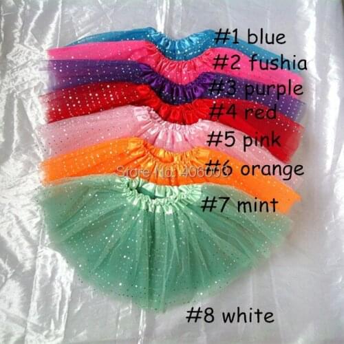 Christmas party dance glitter sequins childrens fluffy ballet tutu skirt for girls tutu skirts