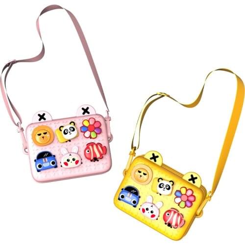 Children Toys Childrens Bag Shoulder Eva Small Bag Childrens Day DIY Mini Cartoon Crossbody Bag Cute Gift for Girls Kids Toy