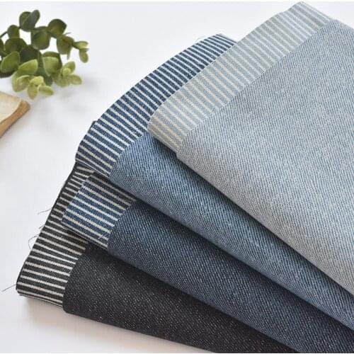 Japan vintage Retro style Denim cotton pattern handwork fabric Childrens clothing shirt cloth for DIY Bag 1 order=50cm*110cm
