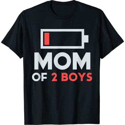 Mom Of 2 Shirt Gift From Son Mothers Day Birthday Women T-Shirt Graphic Personalized T Shirt Cotton Men Tops Tees Personalized