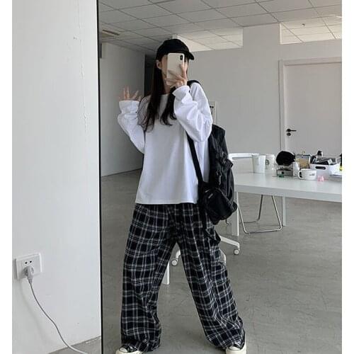 Женские брюки в клетку GOMYIE China At AliExpress