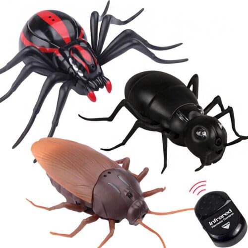 RC animal toy car Remote control spider cockroach ant Simulation model Electric toys novel insect infrared control child gift