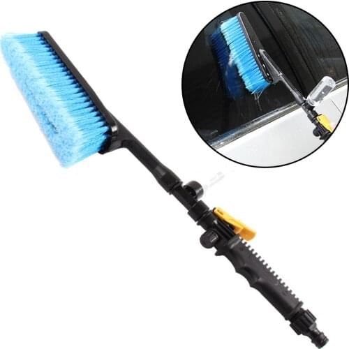 Tire Clean Tool Car Cleaning Brush Retractable Long Handle Car Wash Brush Water Foam Flow Brush Care Washer