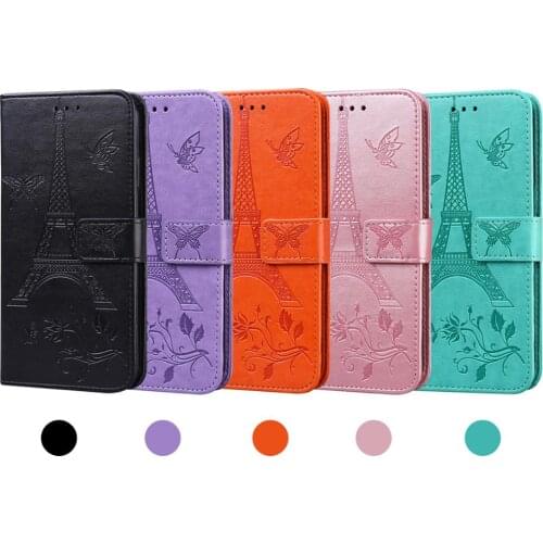 Embossing Leather Case Classic Magnetic Phone Case Tower Leather Cover For Samsung GalaxyA21 A21S A31 A40 A41 A50 A51 A60 A70