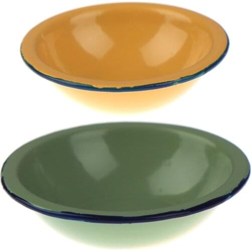 1/12 Dollhouse Miniature Accessories Mini Vintage Soup Pot Bowl Plate Simulation Model Furniture Toys For Doll House Decoration