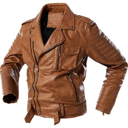 Mens Leather Jackets High Quality Classic Motorcycle Jacket Male Plus leather jacket men