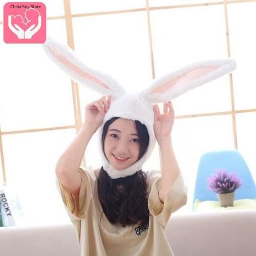 New Soft Girl Plush Cute Bunny Ears Hat Rabbit Headgear Photo Props Photo Props PP Cotton