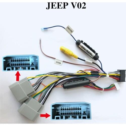 New Hot Special ARKRIGHT Wiring Harness Cable For JEEP Radio Head Unit Adaptor
