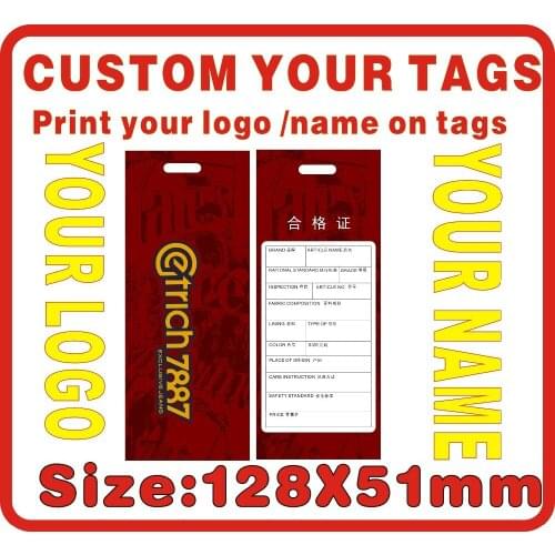 Custom jeans tags ,print your logo on tags 500PCS, Hang Tags, change your name DIY you label, A18