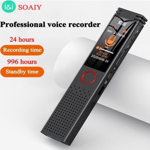 SOAIY Protable Mini USB voice recorder Built-in microphone 32GB Digital Audio Voice Recorder Mp3 Player intelligent noise reduct