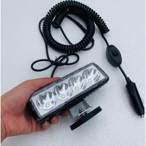 Portable led work light Magnet lamp holder Spotlight kit for heavy duty truck ATV SUV Headlight for Offroad headlamp for Motos