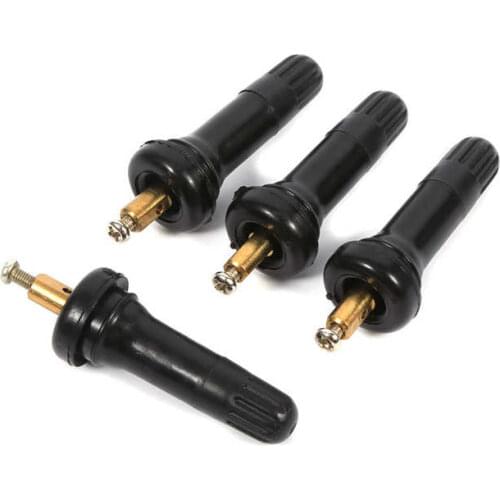 Tire Pressure Alarm 4Pcs TPMS Tire Pressure Monitoring System Anti-explosion Snap In Tire Valve Stems Tire Pressure Tool