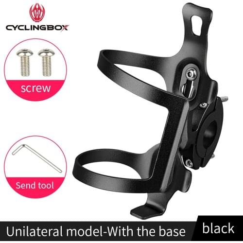 CyclingBOX Bicycle Bottle Cage Aluminum Alloy Light，With Adapter Kettle Support Water Cup Holder Road MTB Bike Accessories