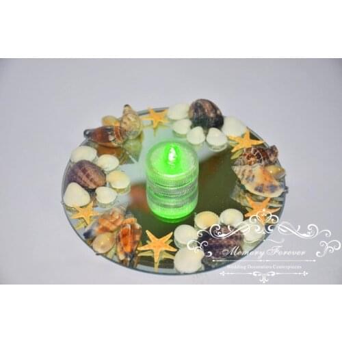 Mirror candle plate candle stand pillar candle plate votive holder wedding table centerpiece event party decor