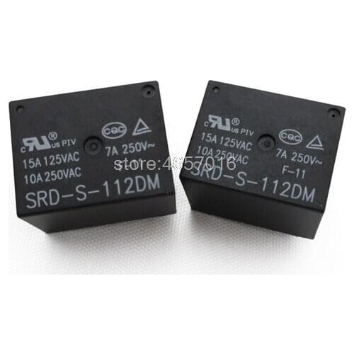 10pcs/lot The new original SRD-S-112DM 4-pin relay normally open 12VDC
