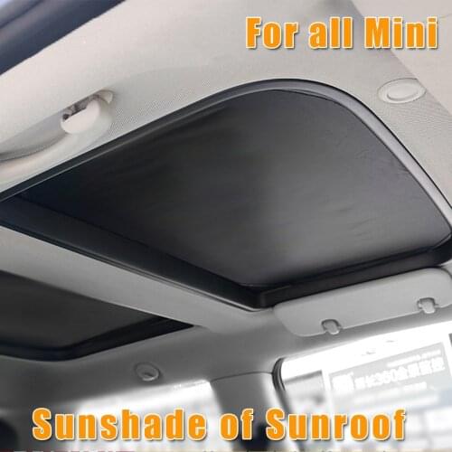 2pcs Foldable Sunroof Shade Sunshade Heat Isolate For MINI Cooper Clubman Countryman R55 R56 R60 R61 F55 F56 F54 F60 2007-UP