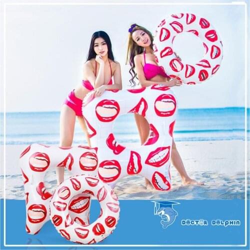 33cm teeth swimming ring Pool Floats Adult Super Large Gigantic Doughnut Pool Inflatable Life Buoy Swimming Circle Ring