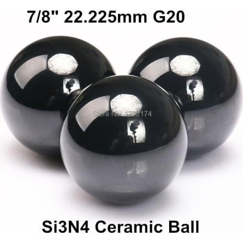 7/8" 22.225mm Silicon Nitride Ceramic Ball Si3N4 Grade G20 2PCS/Lot 22.225mm ceramic ball