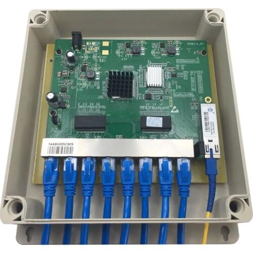 8FE EPON ONU Reverse PoE ONU application surge protection 4KV outdoor waterproof IP65 RPOE EPON ONU