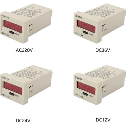 JDM11-5H 5 Dight Display Electronic Accumulating Counter AC220V/DC36V/DC24V/DC12V Wholesale