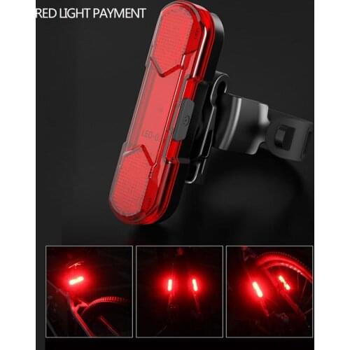 Bicycle Light LED Waterproof Taillight Rear Tail Safety Warning Bike Portable Light USB Rechargeable Bicycle Lights 2020