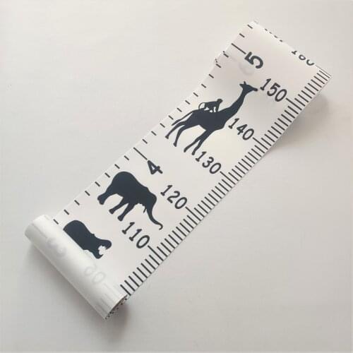Baby Child Growth Chart Height Ruler Wooden Wall Hanging Wall Sticker for Kids Children Room Scandinavian Decor 20x200cm