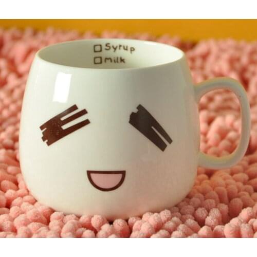 Ceramic Coffee Mug Temperature Resistant Cute Water Cup Drinking Glasses With Handle Durable Drink Cups Kitchen Accessories