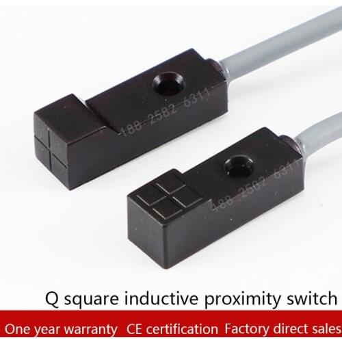 T-type Q8 square proximity sensor switch distance 2.5mm flush small square proximity switch plastic housing sensor