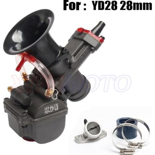 YD28 Motorcycle Carburetor Yoshimura YD-MJN28 Dual Stack Carburetor Power Up Kit For Honda Monkey ATV Quad Go Kart