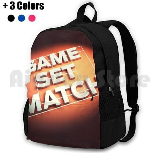 Game Set Match Outdoor Hiking Backpack Riding Climbing Sports Bag 3D Clay Competition Court Event Game Illuminated Light
