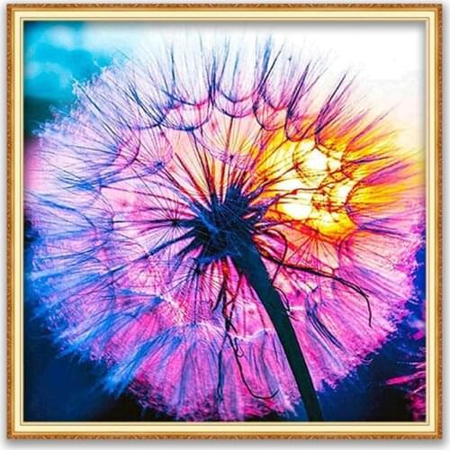 Flower DIY Embroidery Cross Stitch 11CT Kits Needlework Craft Set Printed Canvas Cotton Thread Home Decoration Dropshipping Room