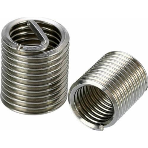 Set Thread Repair Kit Stainless steel 140Pcs Helicoil Metric Silver New