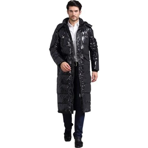 Luxury designers made 90%white duck X-Long casual down jacket winter male jackets warm thick down jackets coat for men