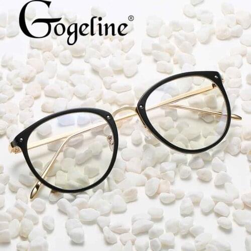Retro Anti Blue Light Glasses Frame Classic Metal Frame Glasses Women Men Round Eyeglasses Optical Fashion Computer Glasses