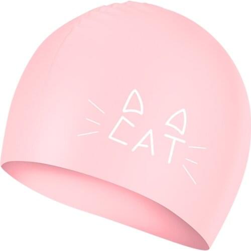 Ear Protection Adult Men and Women Long Hair Swimming Cap Original Waterproof Creative Cute Elastic Professional Silicone Cap