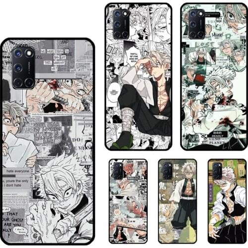 Shinazugawa Sanemi Kimetsu no Yaiba Phone Case For OPPO A72 A52 A31 A53 A9 A5 2020 A15 A83 A91 A1K A3S A5S F7 Find X2 X3 Pro