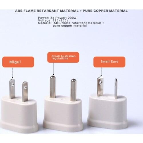 B9HF Universal AC / DC Adapter US Charger With EU Plug Sockets 220 To 12V Volt Power Inverter 2 PCS