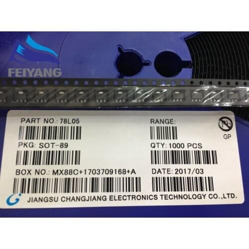 1000PCS/LOT In reel 78L05 5V SOT-89 SMD three terminal voltage regulator voltage stabilizer Good quality and ROHS