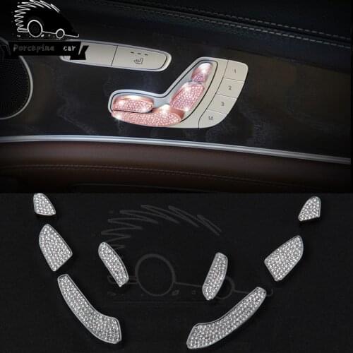 8 Pcs / Set Auto Button Adjustment Switch From Seat Trim for Mercedes new S Class S320l S400l C300 GLC300 2016 E300