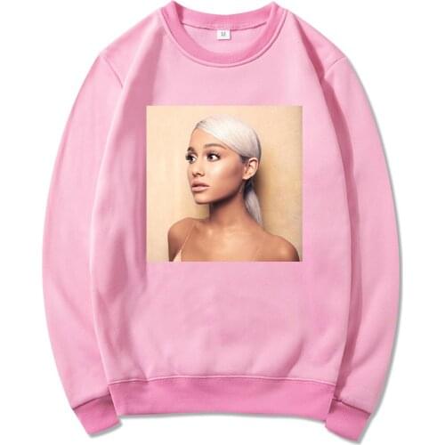 Ariana Grande Merch Hoodie Ulzzang Ins Photo Women No Tears Left To Cry Fan Pullover Tops Sweet Y2k Harajuku Sweatshirts Trendy